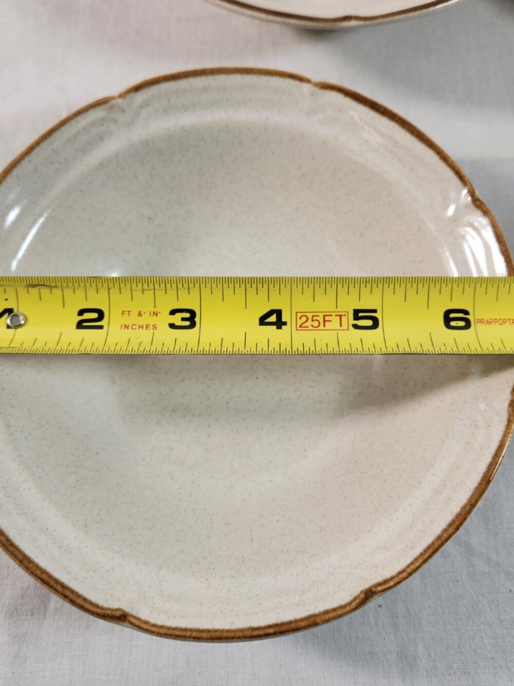 Baroque Hearthside Stoneware Japan 6.5 Inch Cereal Salad Bowls 6 Piece Set Vtg - Picture 9 of 11